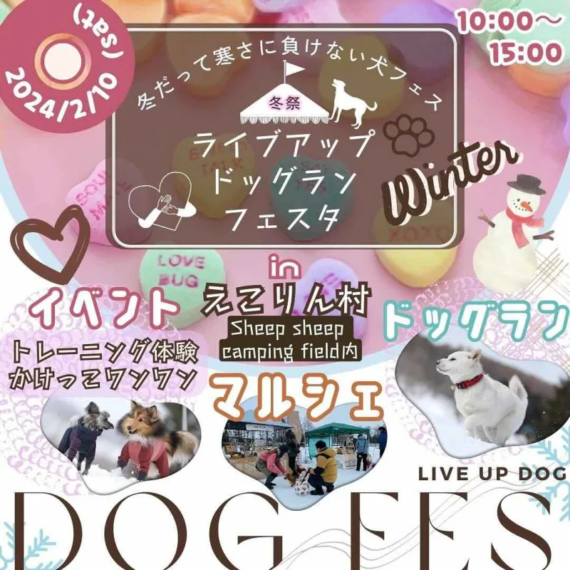 ライブアップドッグランフェスタ in えこりん村 Winterの画像