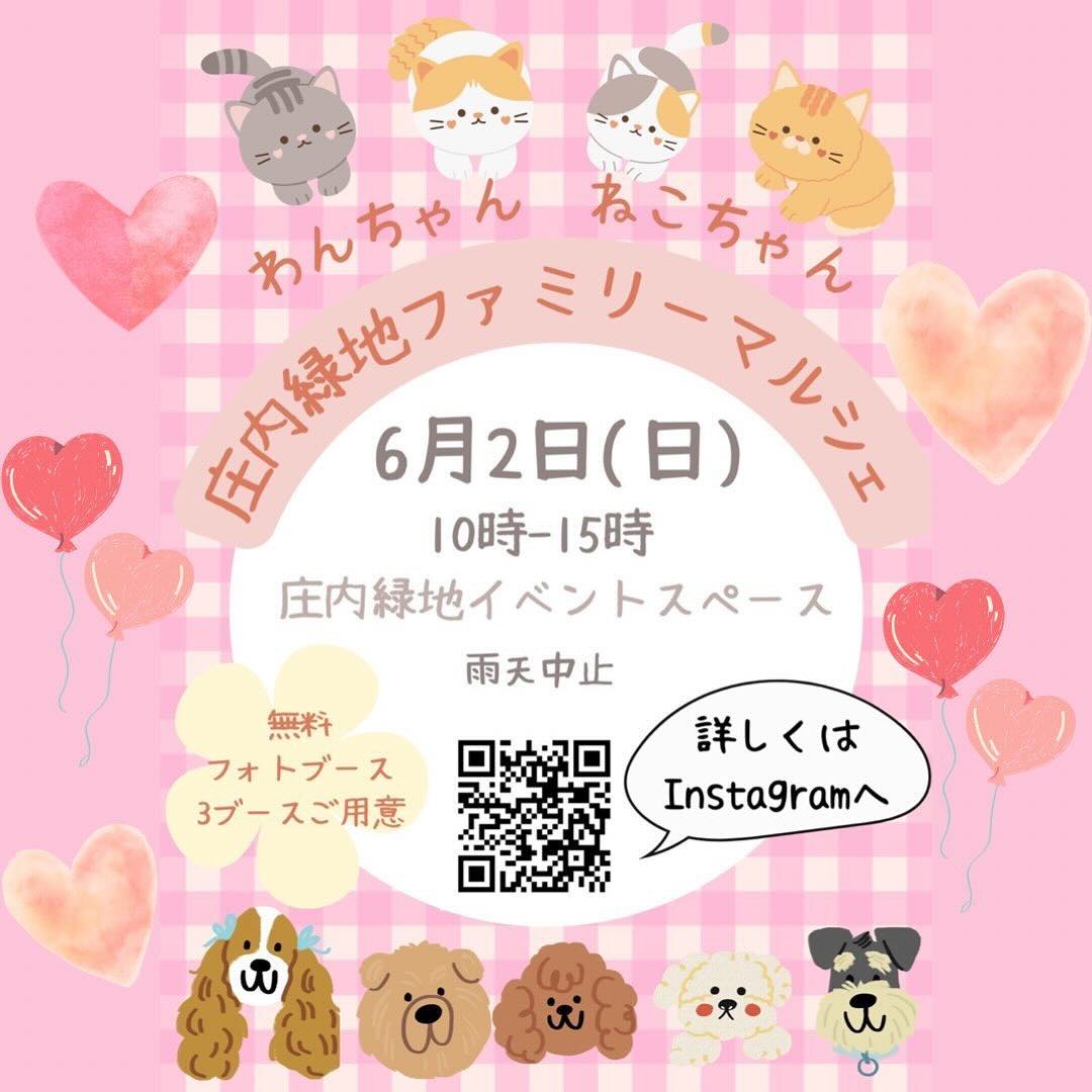 わんちゃん ねこちゃん 庄内緑地ファミリーマルシェの画像