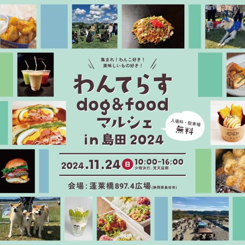わんてらす dog & food マルシェ in 島田 2024の画像
