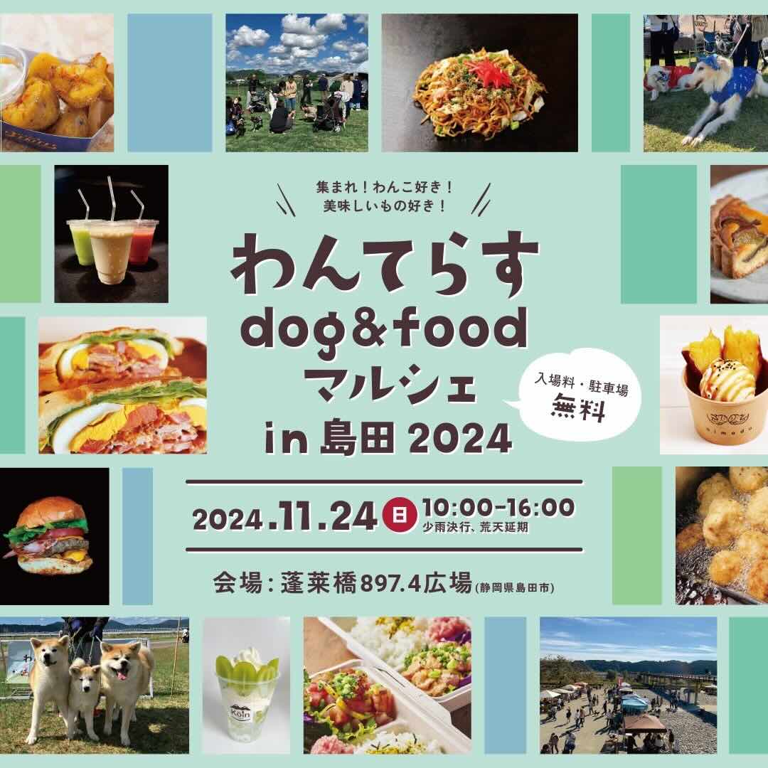 わんてらす dog & food マルシェ in 島田 2024の画像