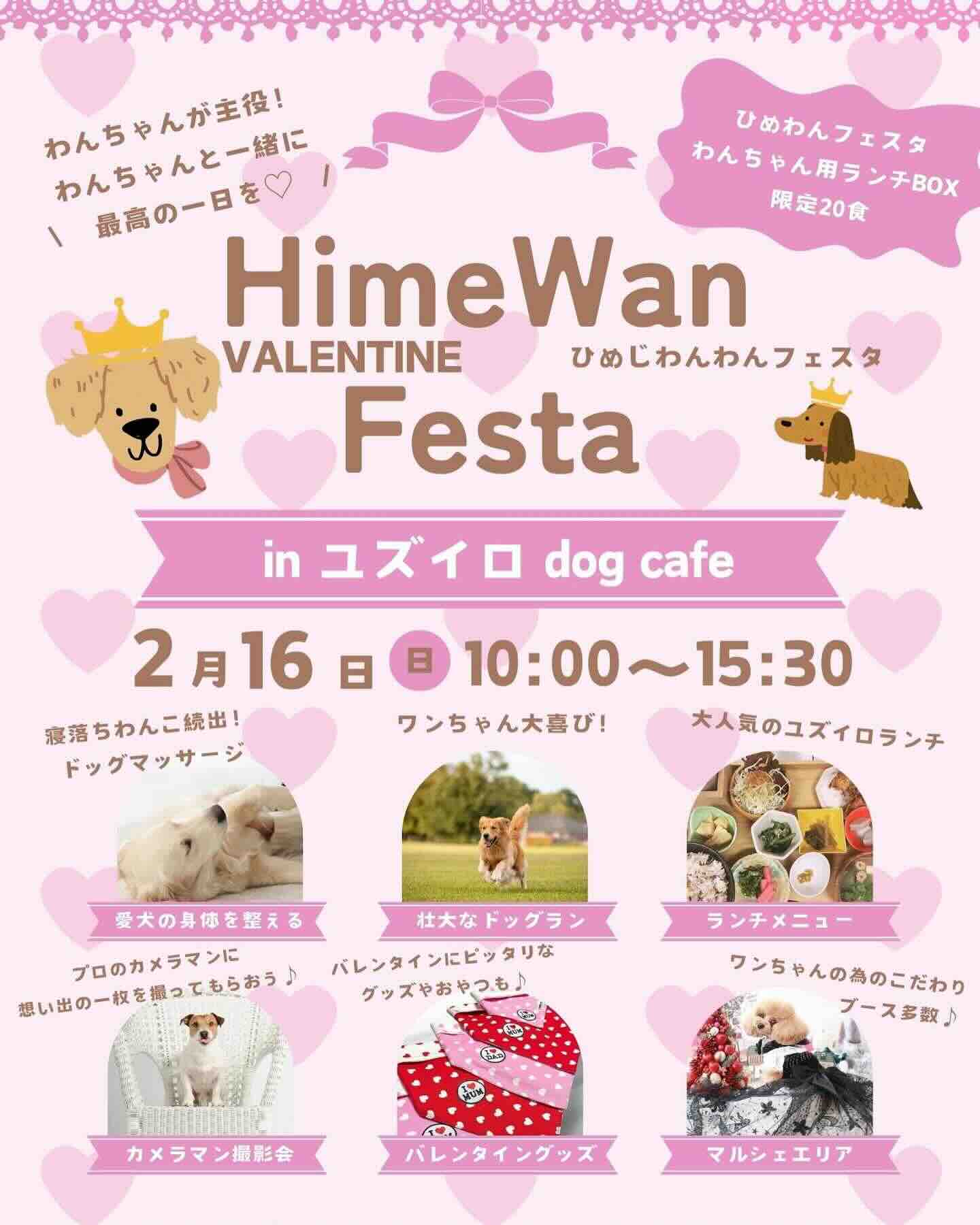 第4回 HimeWan VALENTINE フェスタ in ユズイロ Dogcafe 〜ひめじわんわんフェスタ〜のイベント画像
