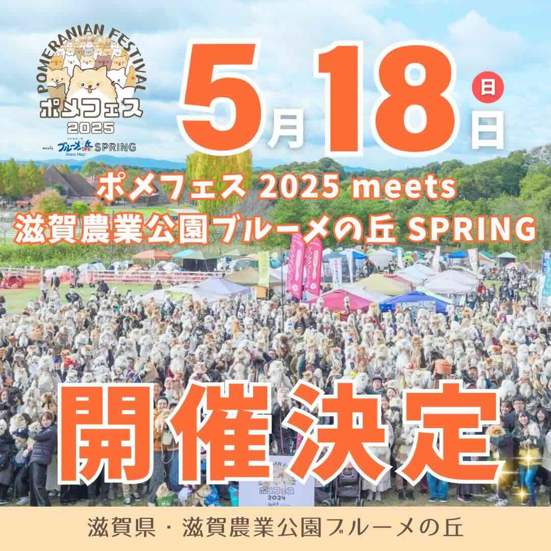 ポメラニアンフェスティバル 2025 meets 滋賀農業公園ブルーメの丘 SPRINGのイベント画像