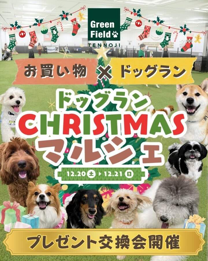 グリーンフィールド天王寺 ドッグランCHRISTMASマルシェのイベント画像
