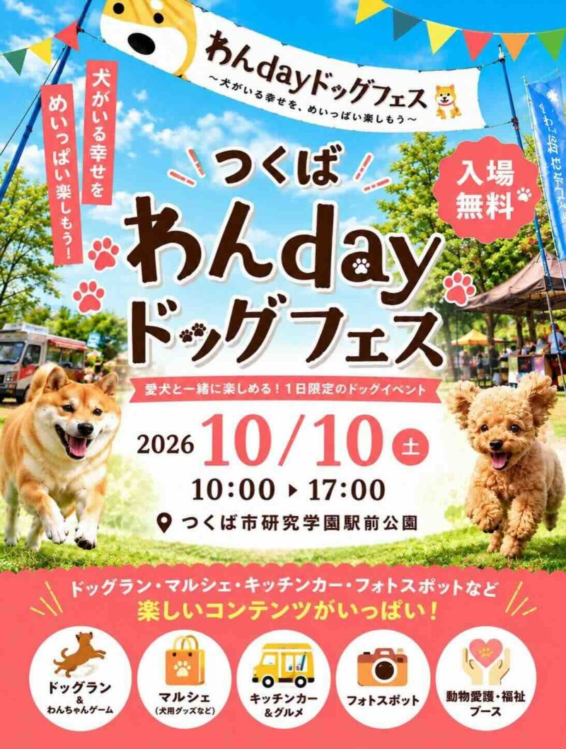つくば わんdayドッグフェスのイベント画像